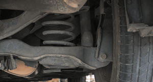 Coil-spring-on-rear-axle