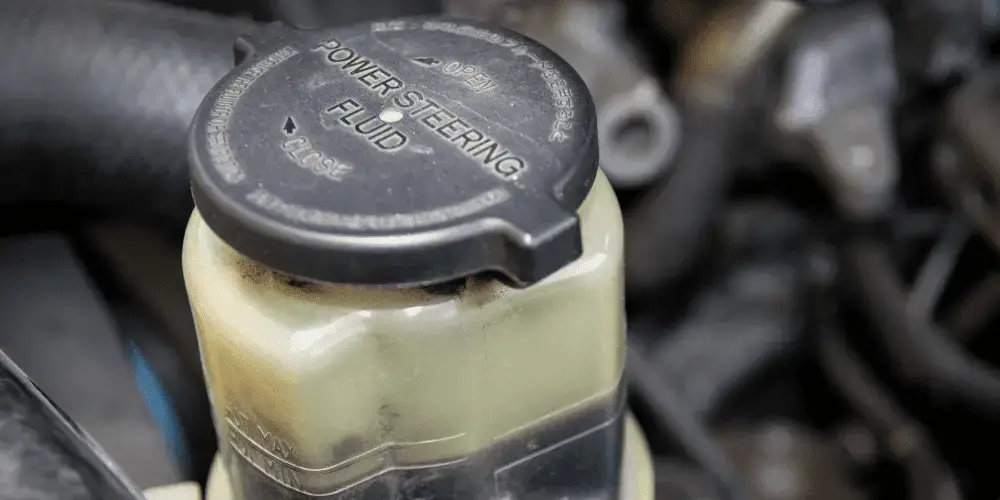 Low power steering fluid can cause squealing when turning the steering wheel